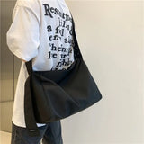 Nylon Bucket Shoulder Bag Crossbody Travel Bag