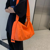 Nylon Bucket Shoulder Bag Crossbody Travel Bag