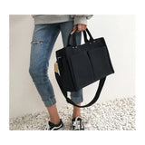 Women Canvas Shoulder Bag Large Capacity Tote Messenger Bag