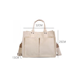 Women Canvas Shoulder Bag Large Capacity Tote Messenger Bag
