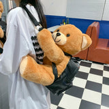 Plush Bear Backpack for Women, Girl Toy Backpack