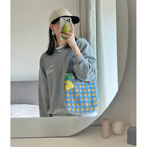 Women Bag Spring Tote Bag Casual Handbags Solid Zipper Soft Shoulder Bag