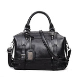 Vintage Shoulder Bag Soft Leather Crossbody Bags for Women Boston Women's Bag