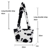 Winter Plush Messenger Bag Casual Women Totes Shoulder Bags Female Purse