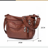 Women Bag Middle-aged Handbag Multi-pocket Practical Messenger