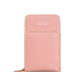 Women Bag Touch Screen Shoulder Cell Phone Bag Mini Crossbody Bags Leather