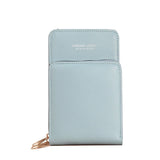 Women Bag Touch Screen Shoulder Cell Phone Bag Mini Crossbody Bags Leather