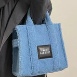 Women Bag Autumn Winter Casual Tote Bag Solid Zipper High-Capacity Shoulder Bags