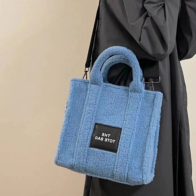 Women Bag Autumn Winter Casual Tote Bag Solid Zipper High-Capacity Shoulder Bags