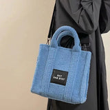 Women Bag Autumn Winter Casual Tote Bag Solid Zipper High-Capacity Shoulder Bags