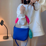 Women Shoulder Bag Nylon Square Handbag Crossbody Zipper Girls All-match