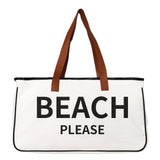 Canvas Beach Tote Bag Large Capacity Handbag