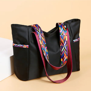 Women Nylon Shoulder Bag Large Tote Handbag