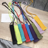 Canvas Flap Ruched Shoulder Bag Soft Solid Crossbody Lady Girls Purse