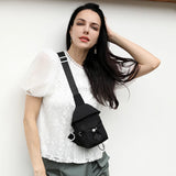 Canvas Chest Bag Female Travel Small Crossbody Chest Bags Sport