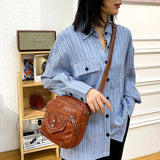 Casual Women's Cross-body Shoulder Bag Soft PU Leather