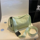 Women Bag Casual Solid Versatile Fitness Backpack Pillow Bag