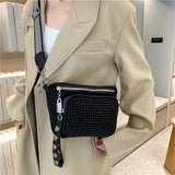 Women Bag Casual Travel Crossbody Shoulder Bags For Women Rivet Waist Pack