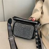 Women Bag Casual Travel Crossbody Shoulder Bags For Women Rivet Waist Pack