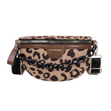 Leopard Pattern Crossbody Chest Bag Vacation Fanny Pack