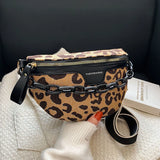 Leopard Waist Bag Crossbody Chest Fanny Pack