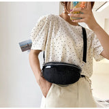 Women Waist Bag Leather Crossbody Chest Fanny Packs Travel