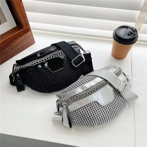 Women Waist Bag Leather Crossbody Chest Fanny Packs Travel