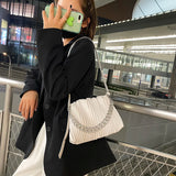 Soft Leather Shoulder Bag Vintage Crossbody Clutch
