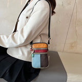 Leather Messenger Crossbody Bag for Women