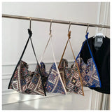 Bohemian Style Cotton Shoulder Bag for Women High-Capacity All-match Small Fresh