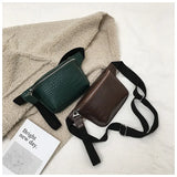 Women Crocodile Messenger Bag Multicolor Pu Leather Cross Body Handbag