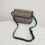 Houndstooth Women Crossbody Handbag Famous Brand Shoulder Bag