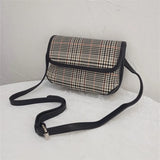 Houndstooth Women Crossbody Handbag Famous Brand Shoulder Bag