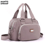 Women Crossbody Nylon Shoulder Bag Solid Color Messenger Handbag