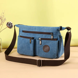 Vintage Leather Shoulder Bag for Women Crossbody Tote Purse