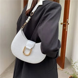 Women Small Messenger Handbag PU Leather Travel Single-Shoulder Bag