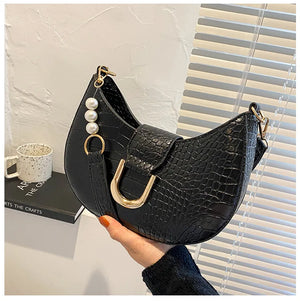 Women Small Messenger Handbag PU Leather Travel Single-Shoulder Bag