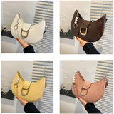 Women Small Messenger Handbag PU Leather Travel Single-Shoulder Bag