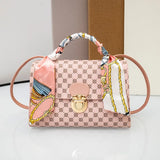 Small Diamond Square Crossbody Messenger Bag for Women