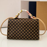 Small Diamond Square Crossbody Messenger Bag for Women