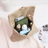 Embroidered Square Chain Small Square Shoulder Messenger Bag
