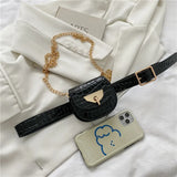 Leopard Print Waist Bag PU Belt Pack Shoulder Crossbody Messenger
