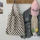 Canvas Shoulder Bag Casual Harajuku Tote Bag Women Shopping Bag