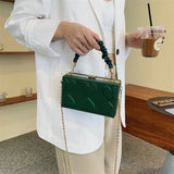 Women Metal Chain Shoulder Bag Clutch Purse Handbag