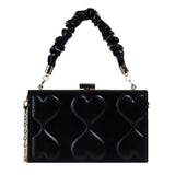 Women Metal Chain Shoulder Bag Clutch Purse Handbag