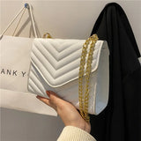 Lacquer PU Shoulder Bag Crossbody Chain Handbag