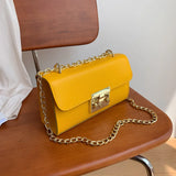 Retro Lock Shoulder Messenger Small Square Bag Clutch Purse Hand Bag