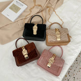 Corduroy Square Handbag Small Crossbody Shoulder Bag