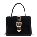 Corduroy Women's Small Square Shoulder Messenger Crossbody Bag