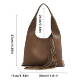 Women Bag Tassel Handbags Ladies Totes Vintage Versatile Shoudler Bags